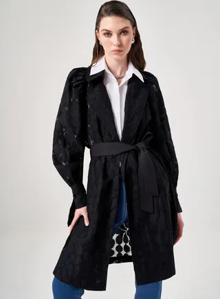 Lace Detail Coat