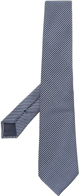 Diagonal-Stripe Pointed Tie