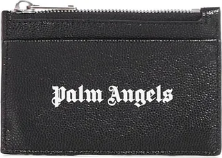 Palm Angels Logo Print Zipped Cardholder
