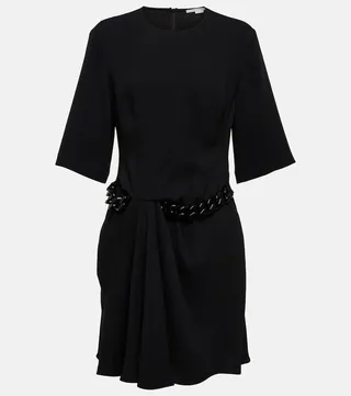 Chain-embellished minidress