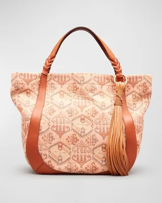 Albers Pattern Shopper Tote Bag