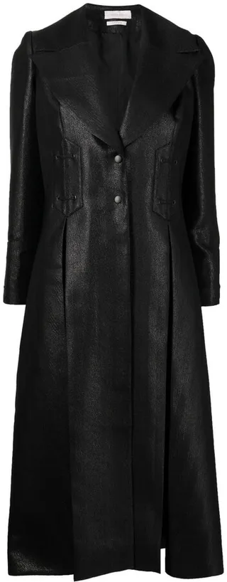 Wide-Lapel Coat