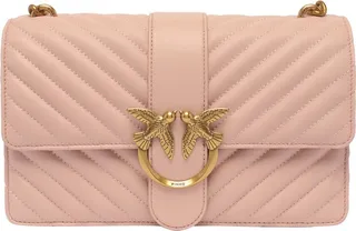 Pinko Love Classic Icon V Quilt Shoulder Bag