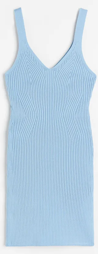 Rib-knit Bodycon Dress