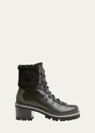 Ninfea Shearling Leather Winter Booties