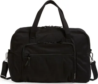 Vera Bradley Women's Recycled Cotton Weekender Travel Bag Black
