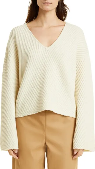 Emery V-Neck Wool Sweater