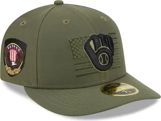 Men's New Era Green Milwaukee Brewers 2023 Armed Forces Day Low Profile 59FIFTY Fitted Hat