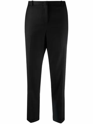 Mid-Rise Cropped Trousers