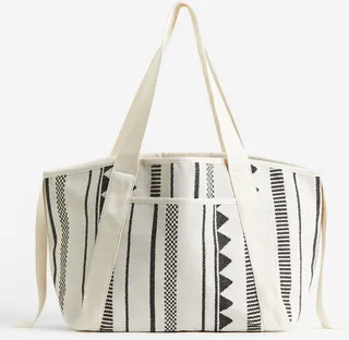 Jacquard-weave Shopper
