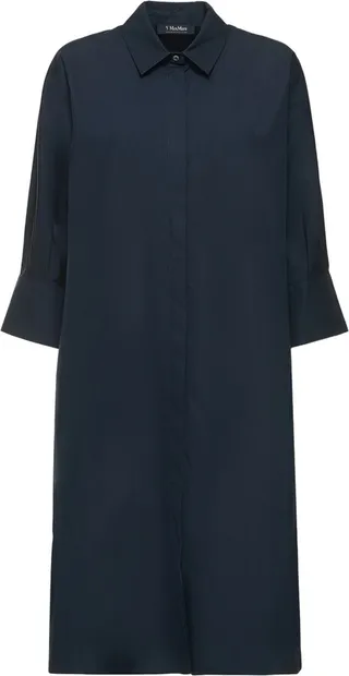 Tabata belted poplin midi shirt dress