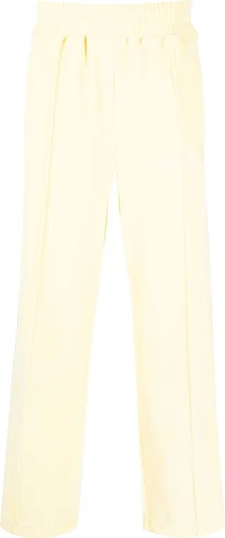 Yellow Wide Leg Track Pants