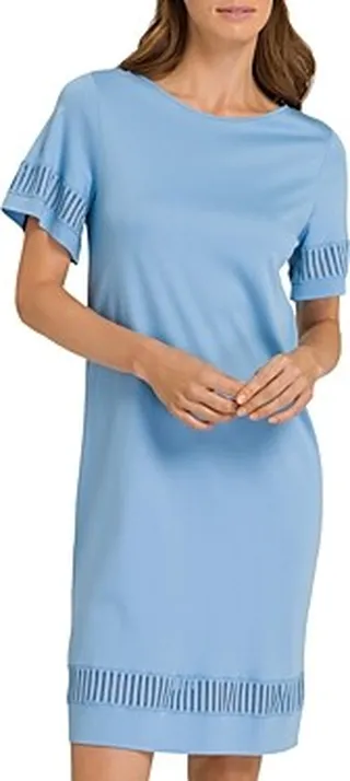 Hanro Gaia Lace Trim Short Sleeve Nightgown