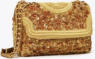 Fleming Soft Crochet Jeweled Small Convertible Shoulder Bag