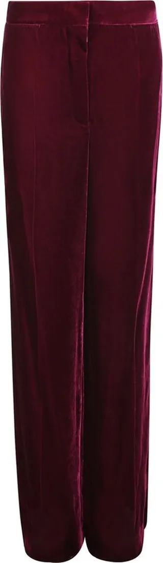 Stella McCartney Straight-Leg Tailored Velvet Pants