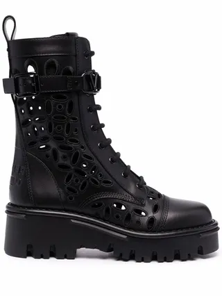 Laser-Cut Combat Boots
