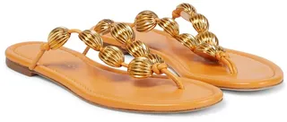 Capri leather thong sandals