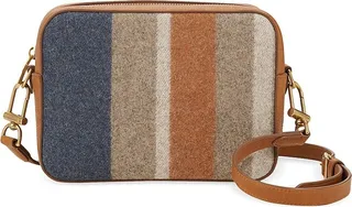Striped Wool Camera Bag