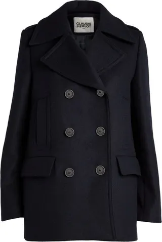 Claudie Pierlot Wool-Blend Pea Coat