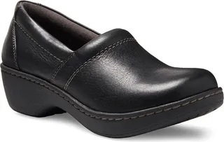 Constance Womens Leather Slip On Clogs