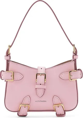 Mini Play Leather Baguette Bag