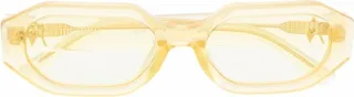X The Attico Yellow Irene Sunglasses