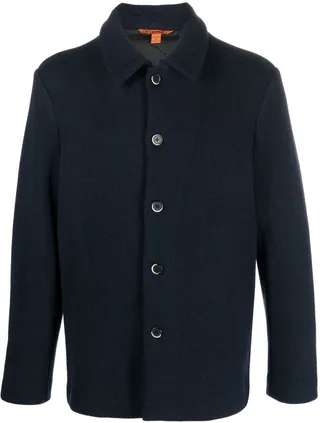 Single-Breasted Wool Overshirt