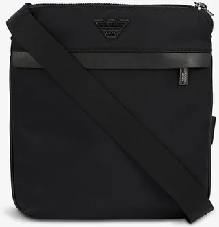 Nero Logo-plaque Small Woven Cross-body bag