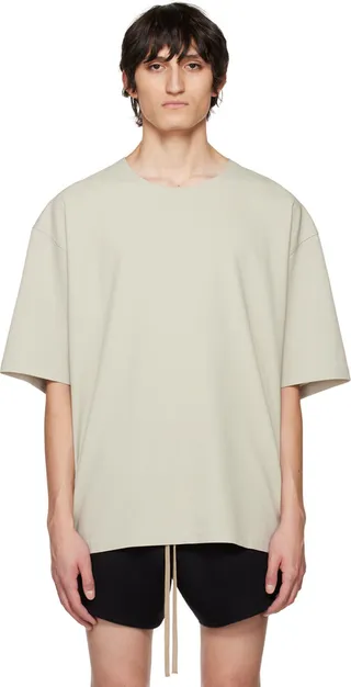 Fear of God Beige Double-Layered T-Shirt
