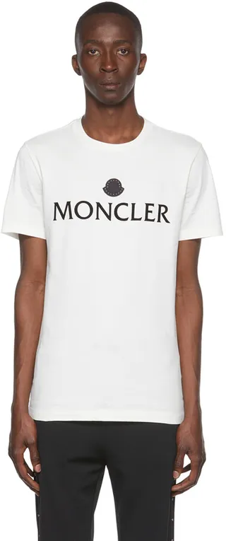 Moncler Off-White Cotton T-Shirt