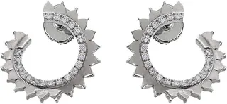 Vendome White Gold Hoop Earrings
