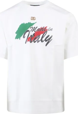 Dolce & Gabbana Graphic Printed Crewneck T-Shirt