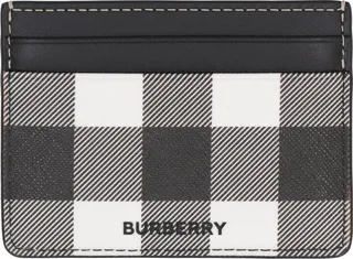 Burberry Checked Logo Plaque Cardholder