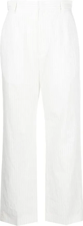 Pinstripe Cropped Trousers