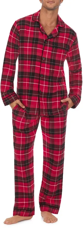 Plaid Stretch Flannel Organic Cotton Pajamas