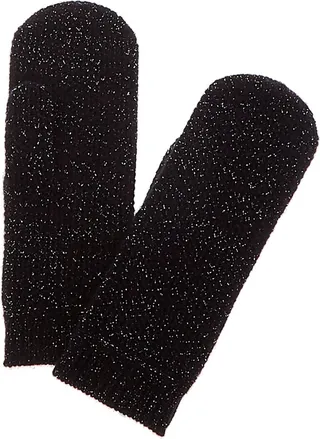 sofiacashmere Honeycomb Lurex Cashmere Mittens
