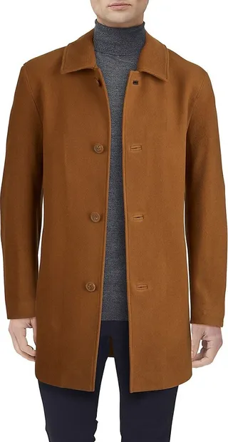 Wool-Blend Italian Topcoat