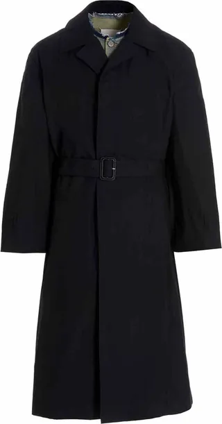 Maison Margiela Panelled Long Sleeved Trench Coat