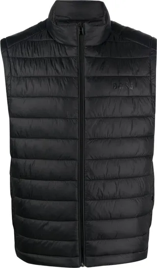 Logo-Print Quilted Gilet