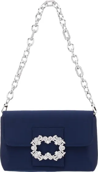 Satin Baguette Shoulder Bag