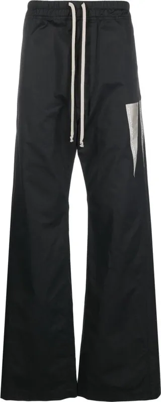 Drawstring Wide-Leg Trousers