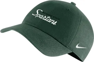 Michigan State Campus 365 Nike Unisex College Adjustable Hat in Green