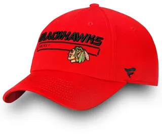 Men's Fanatics Branded Red Chicago Blackhawks Authentic Pro Rinkside Fundamental Adjustable Hat