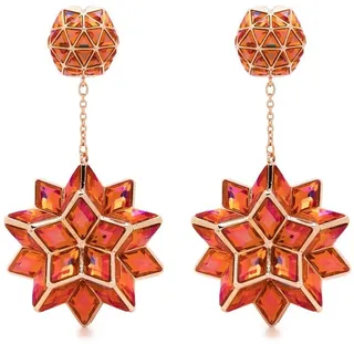 Cuiosa geometric-cut drop earrings