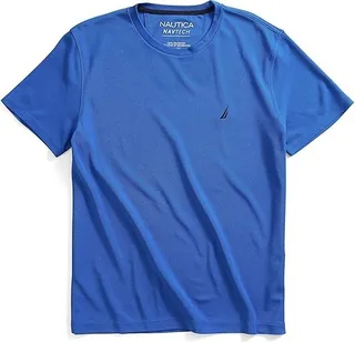 Nautica Men's Navtech Tee (Spinner Blue) Men's T Shirt