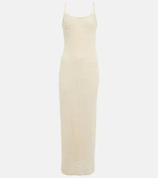 Boucle maxi dress