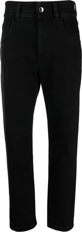 High-Rise Slim-Cut Jeans