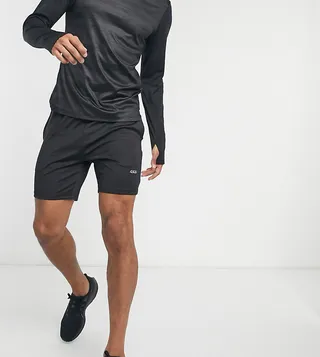 ASOS 4505 icon skinny workout shorts with quick dry in black