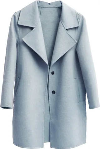 Belle & Bloom - Ex-Boyfriend Wool Blend Oversized Jacket - Light Blue