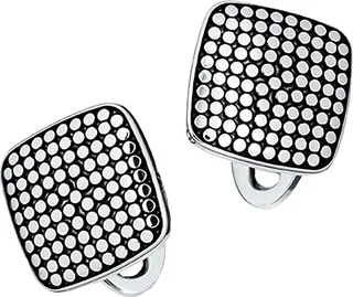 Sterling Silver Dotted Cufflinks